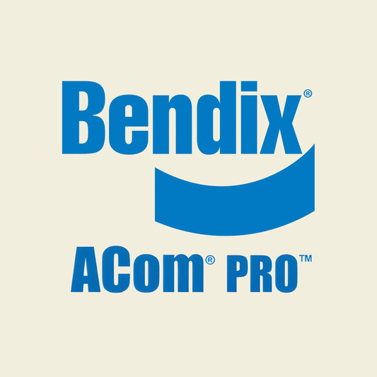 Official Bendix ACom 2024 v2 diagnostic software logo for commercial truck brake systems.