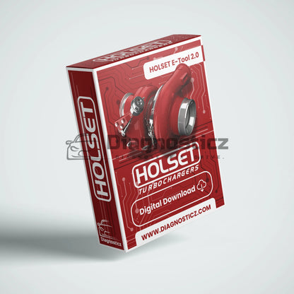 Cummins Holset E-Tool 2.0 full software package for Holset turbocharger diagnostics, calibration, and performance testing.