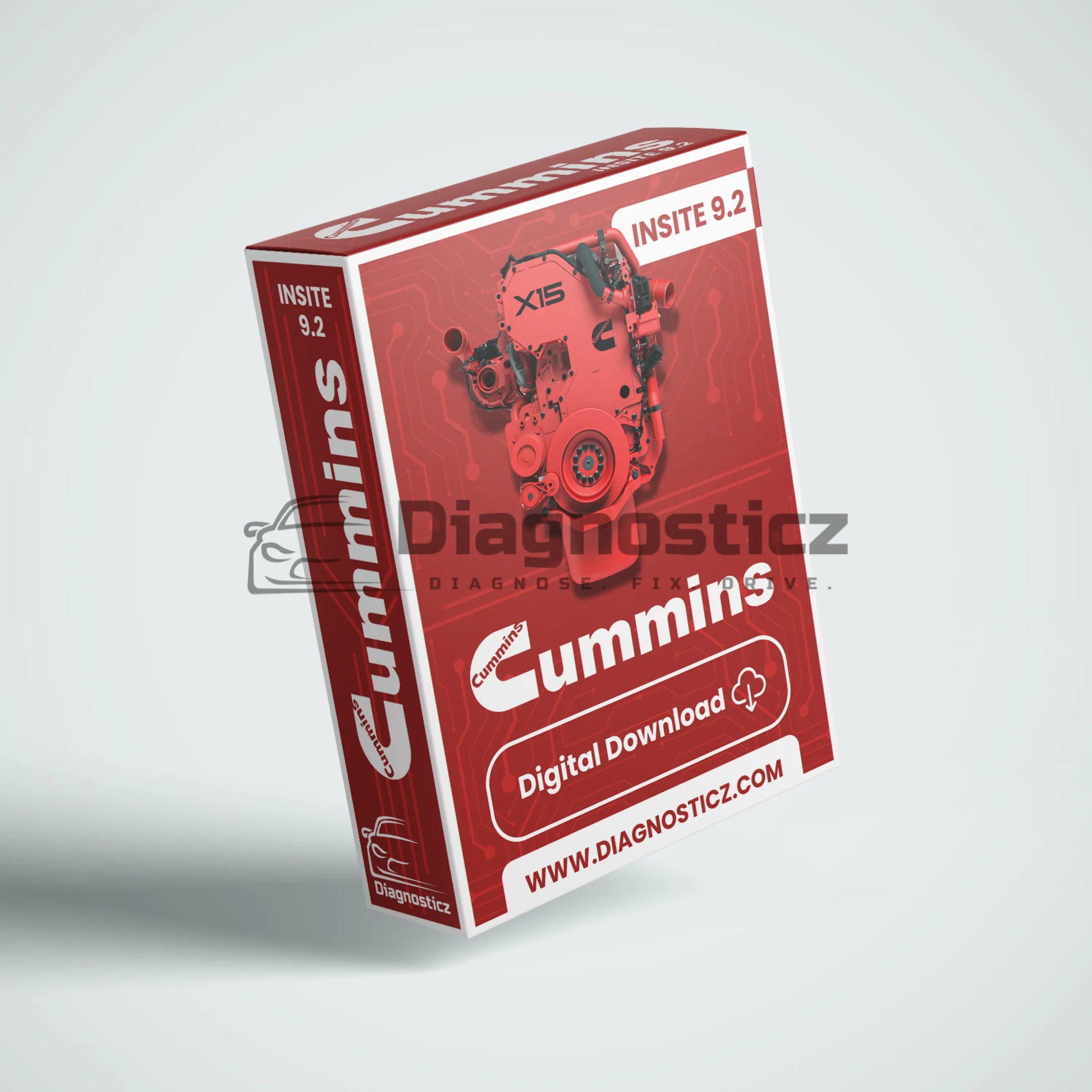 Cummins INSITE 9.2 full software package for engine diagnostics, fault troubleshooting, and electronic control module service.