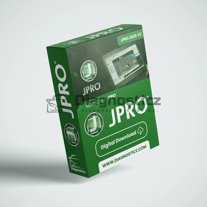 JPRO 2025 v2 full software package for all-in-one commercial truck diagnostics, fault code analysis, and repair functions.